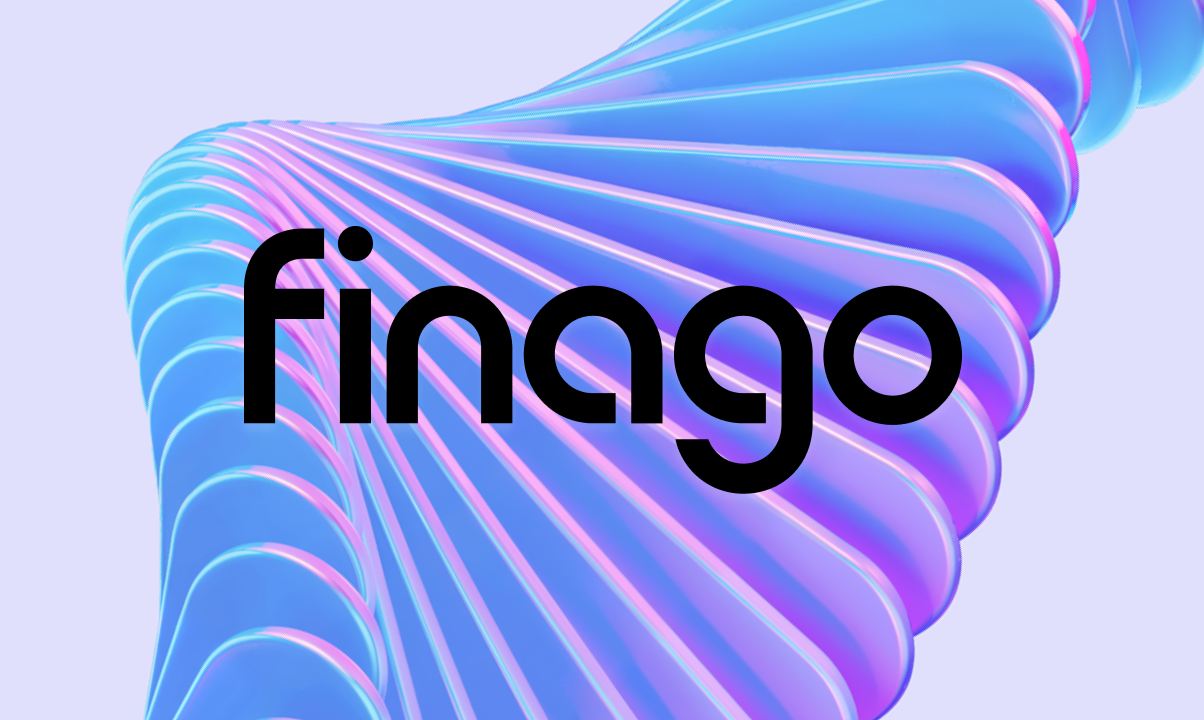 Logotyp och produktöversikt för Finago – den samlade nordiska plattformen för ekonomi, lön och byråstöd bestående av 24SevenOffice, Accountor Software och Heeros.