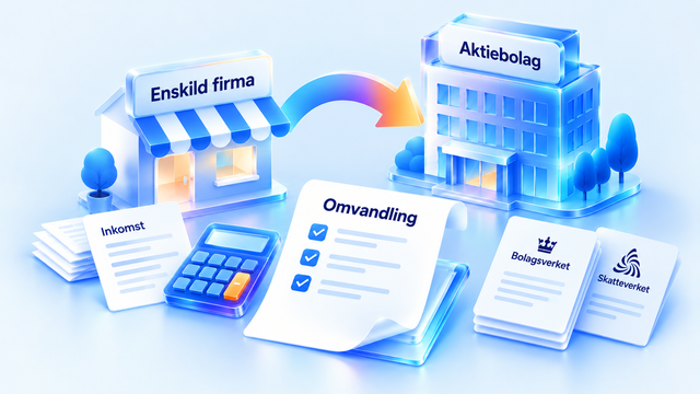 Omvandling från Enskild firma till Aktiebolag – Ett strategiskt val